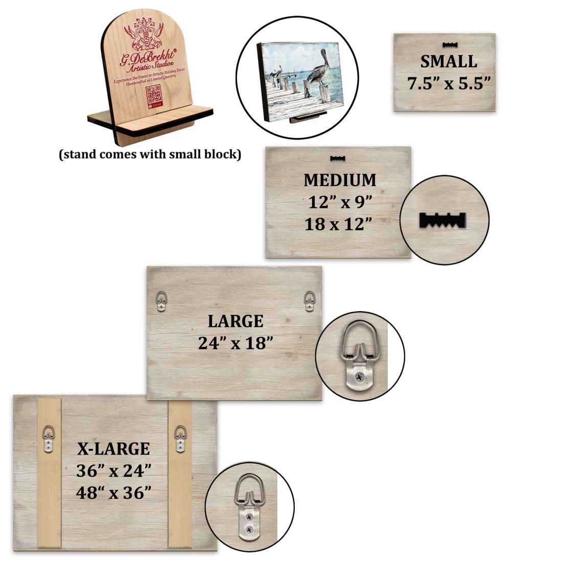 Gather in Peace Father Winter Animals Wooden Wall Art by J. Bergsma - Nature Wildlife Decor - 8592968BP-JB-4