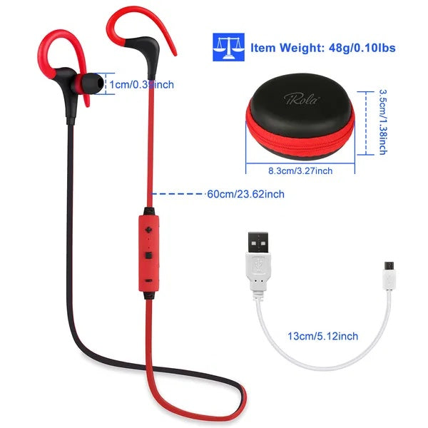 Wireless Headsets V4.1 Sport In-Ear Stereo Headphones Sweat-proof