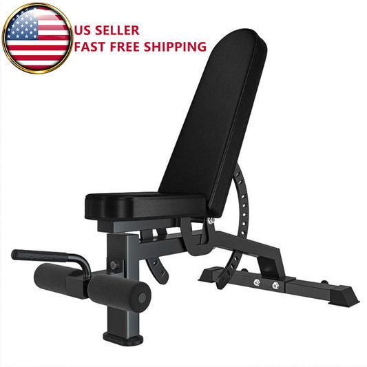 Adjustable Strength Training Bench Press Home Full Body Workout Foldable Weight Benches Gym Multi-functional Fitness Dumbbell Chair