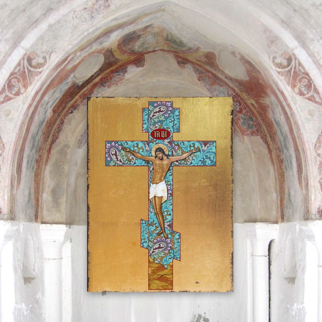 Of Jesus Christ Wooden Gold Plated Religious Christian Sacred Icon - Inspirational Icon Decor - 85030-3