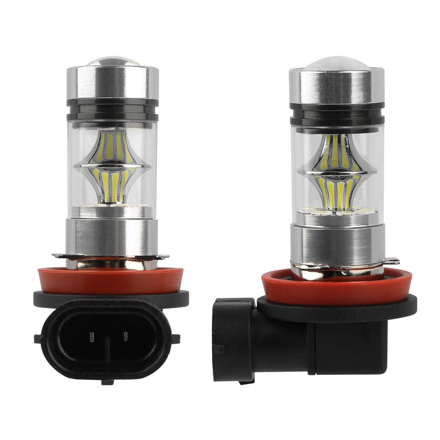 2PCS H8-H9-H11 LED Fog DRL Light Bulb IP65 Water-Resistant 360 Degree Beam Angle 6000K White