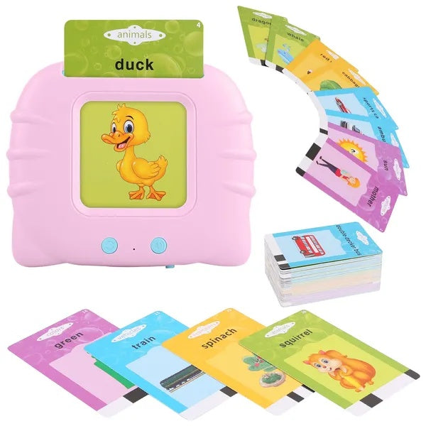 224 Words Kid Talking Cards 112 Card Electronic Cognitive Audio Toddler Reading Machine Animal