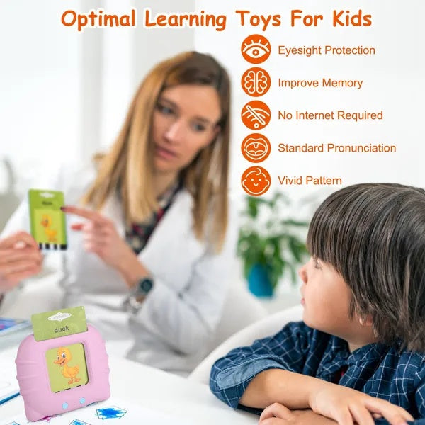 224 Words Kid Talking Cards 112 Card Electronic Cognitive Audio Toddler Reading Machine Animal