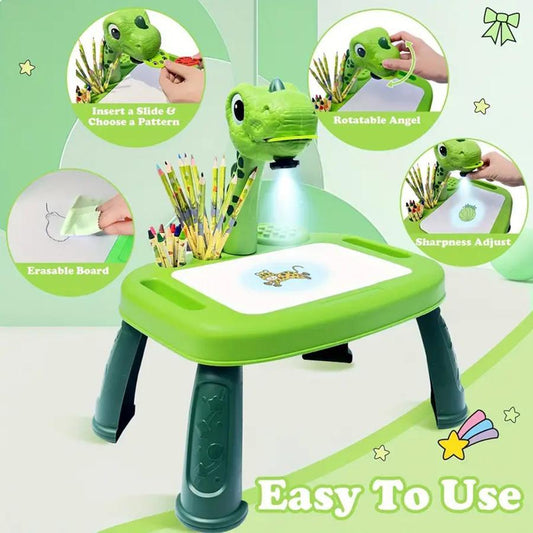 Refresh Your Space With Smart Projection Painting Machine And Dinosaur Elements