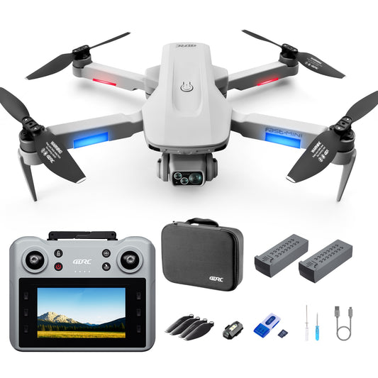4DRC F8 RC Drone GPS 5G WIFI 4K Dual Camera Selfie FPV RC Quadcopter With 4.5 HD LCD Screen,Follow Me