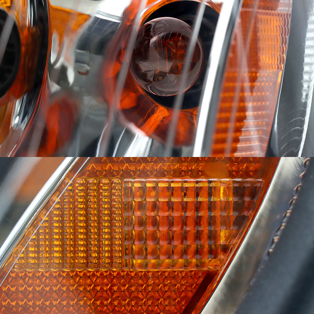 Chrome Halogen Headlights Assembly Compatible With Freightliner Columbia2004-2017 Driver Side,Left Light