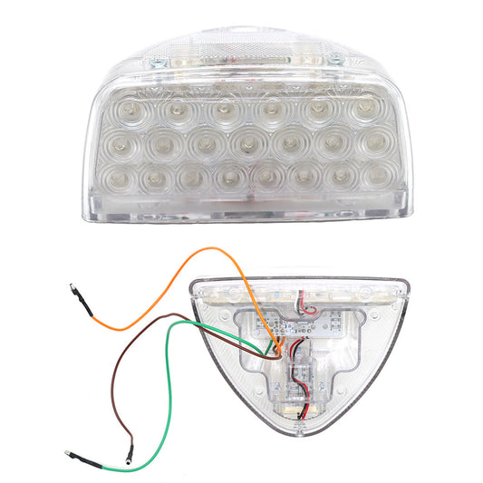 Compatible With Peterbilt Turn Signal Lights 31 LED Triangle Amber LED,Clear Lens 2Pcs