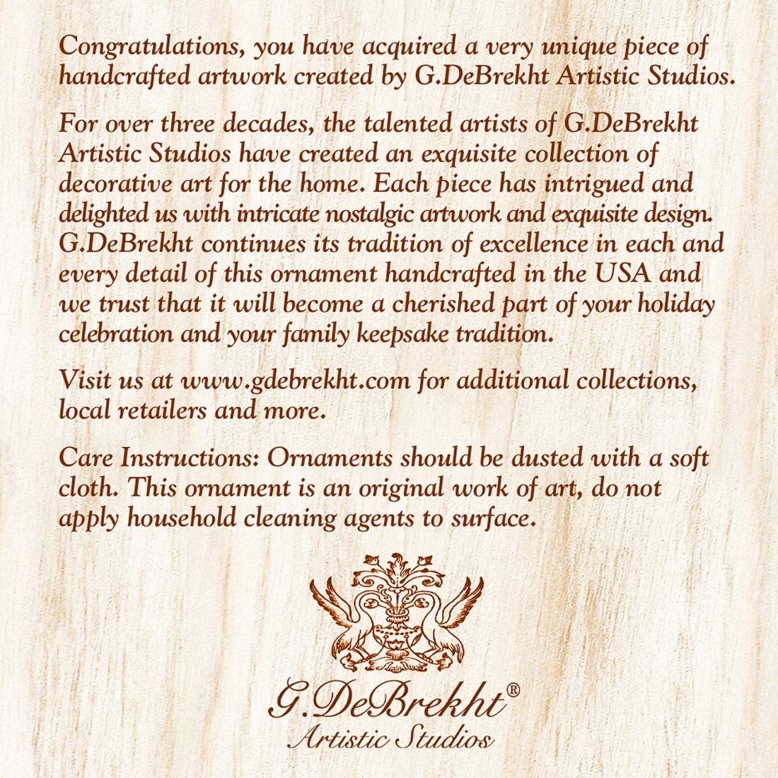 Dove Tree of Piece Mercury Glass Ornament by G. DeBrekht - Christmas Decor - 777316-3