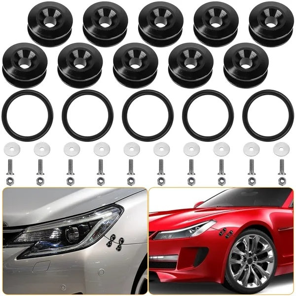 5Set Car Quick Release Bumper Fasteners Front Rear Bumper H