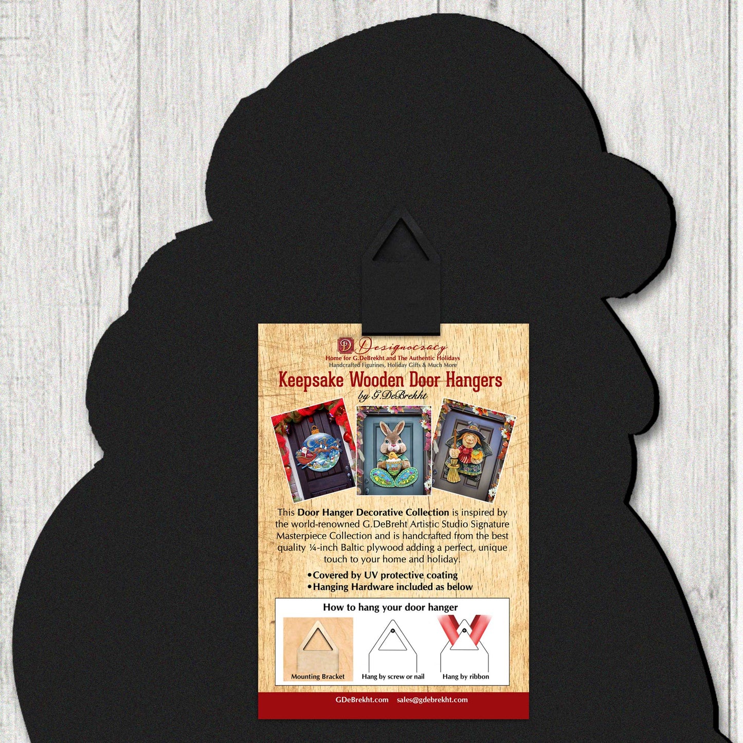 Be Mine Gnome Wooden Door Hanger Valentine Wall Art by G. DeBrekht - Love Family Kids Decor - 8611019H-3